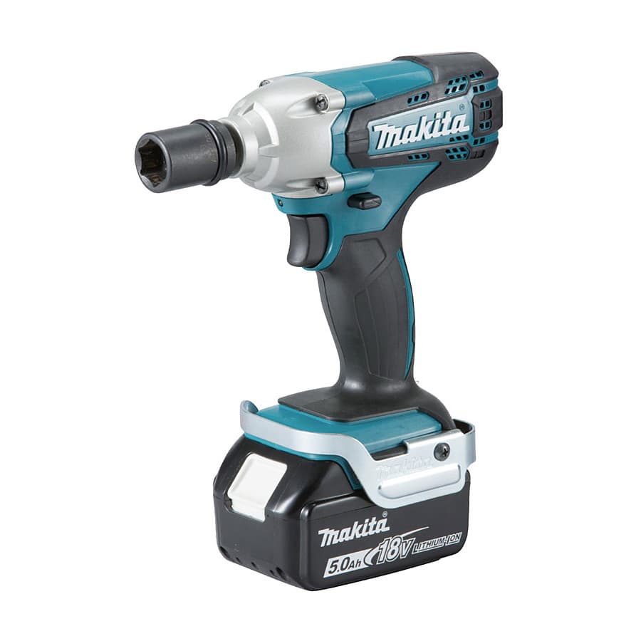Makita 18V LXT Li-Ion 190 Nm Cordless Impact Wrench with Rapid Charger  Pcs Batteries, DTW190SFX7