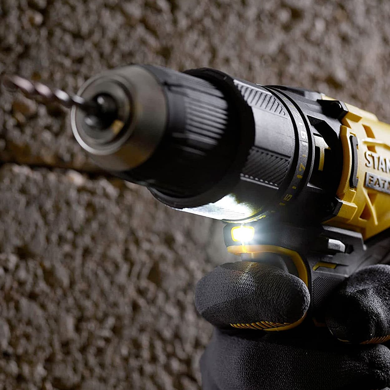 Stanley 20V Ah 13 mm Cordless Brushed Hammer Drill With Batteries  Charger (FATMAX), SCD711D2K