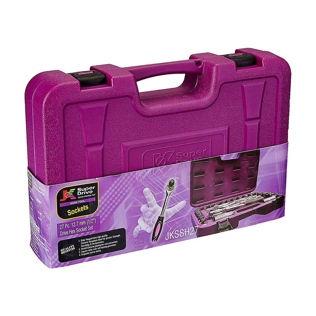 Buy JK 27 Pcs 1/2 Sq. Drive Bi-Hexagonal Socket Sets, SD7800526