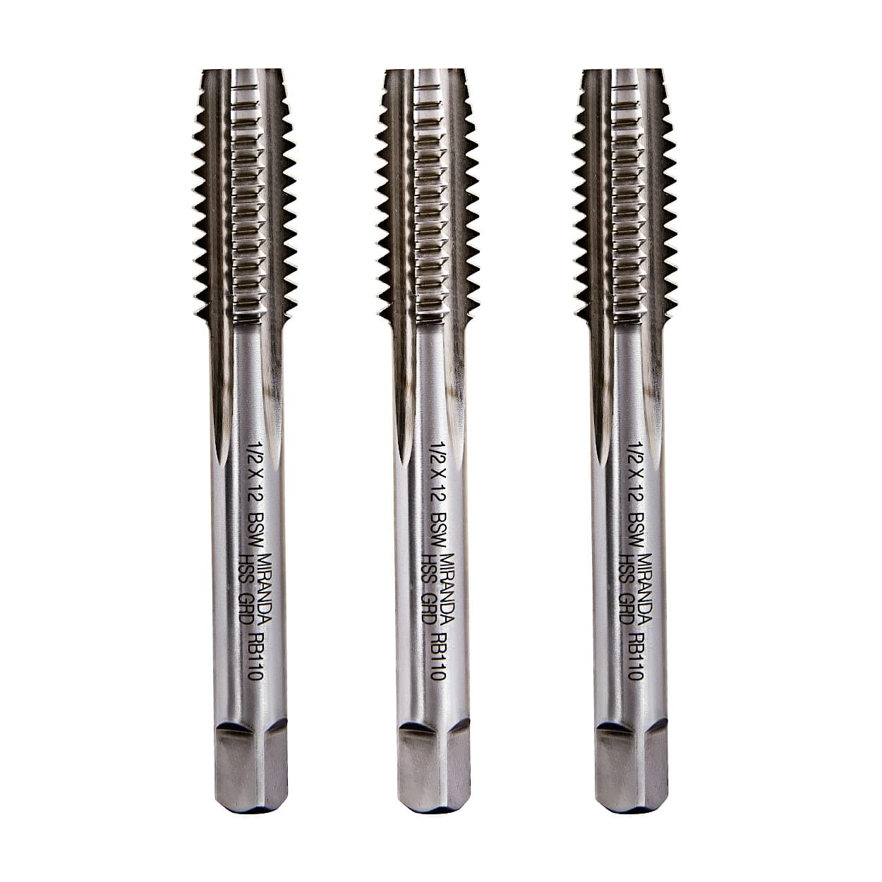 Buy Miranda Ground Thread M8.0 x 1.25 Coarse Pitch HSS Hand Taps