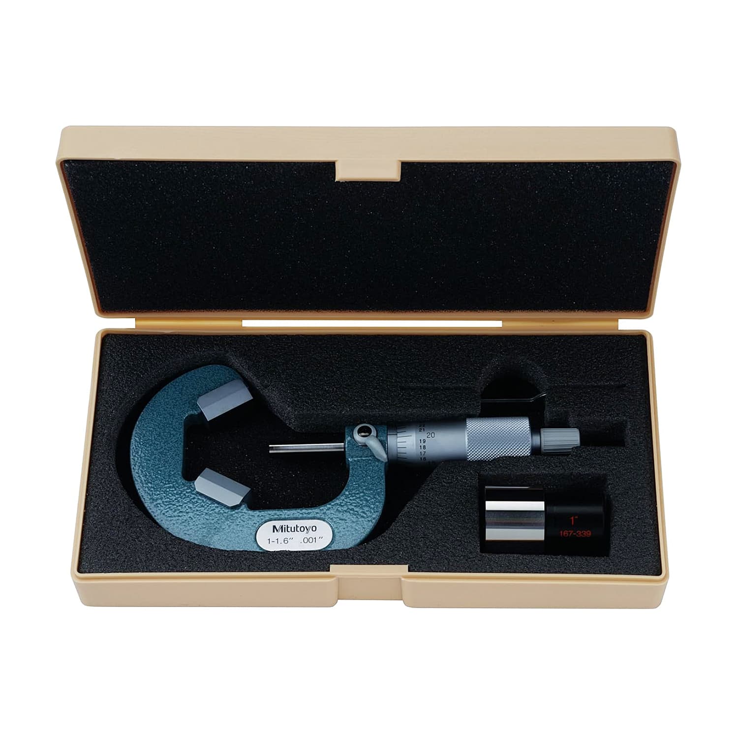 みー Buy Mitutoyo 1 - 1.6 inch V-Anvil Micrometer with Carbide Tip (3