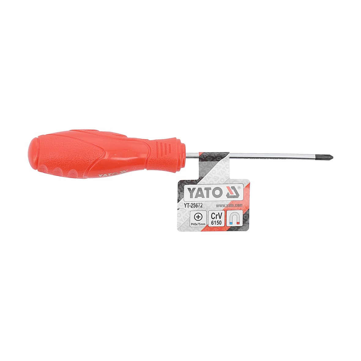 Buy Yato PH0 x 75 mm Blade Length Phillip Screw Driver, YT-25672