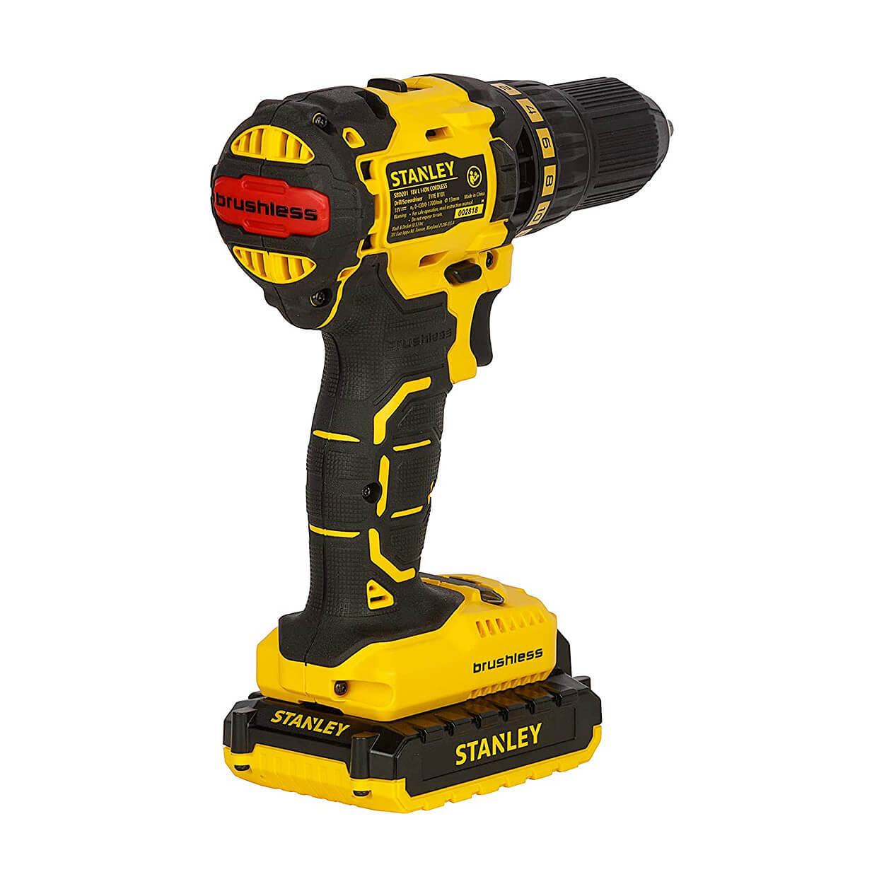 Buy Stanley 18V Ah 13mm Li-ion Brushless Cordless Drill