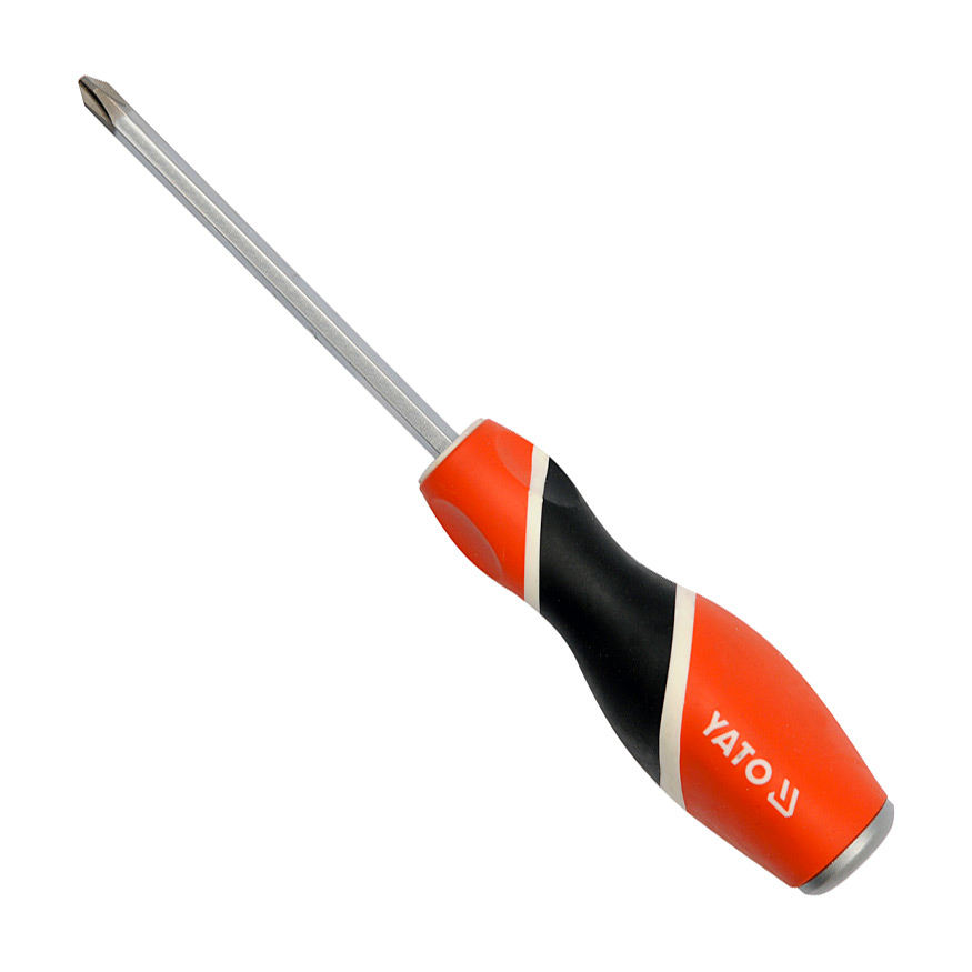 Buy Yato PH2 x 100 mm Blade Length Go-Through Phillips Screwdriver
