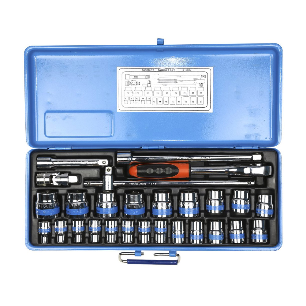 Buy Taparia 27 Pcs 1/2 Inch Sq. Drive BiHexagonal Socket Set (12PT