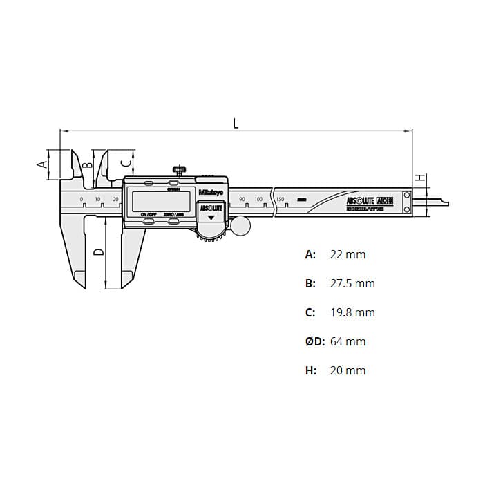 ミツページ Buy Mitutoyo 300 mm / 12 inch Digital ABS AOS Caliper With Data
