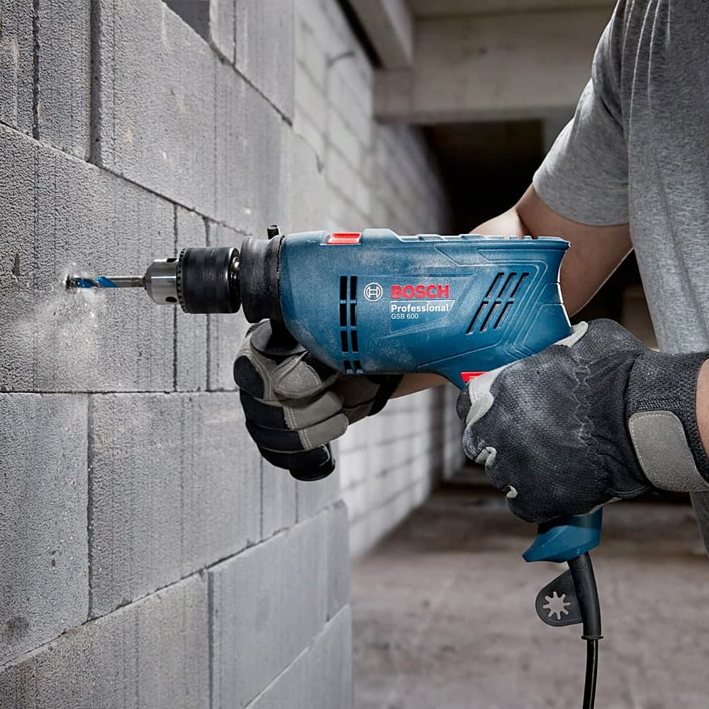 Buy Bosch 13mm 600W Professional Heavy Duty Impact Drill Set