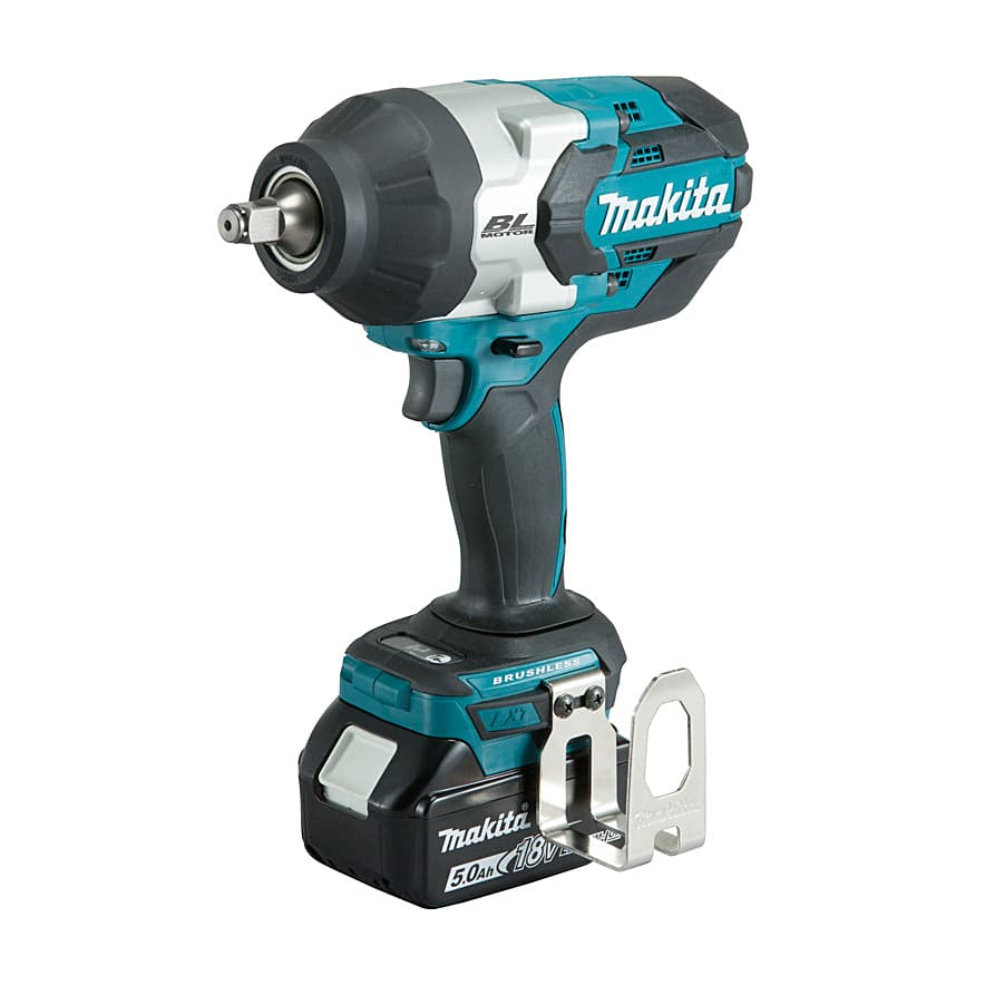 Makita 18V LXT BL 1000 Nm Cordless Impact Wrench with Rapid Charger Pcs  Batteries, DTW1002JX3