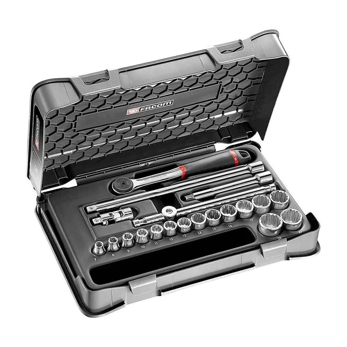 JOY　12点 Buy Facom 20 Pcs 3/8 inch Sq. Drive 12PT Socket Set, J161-3P12
