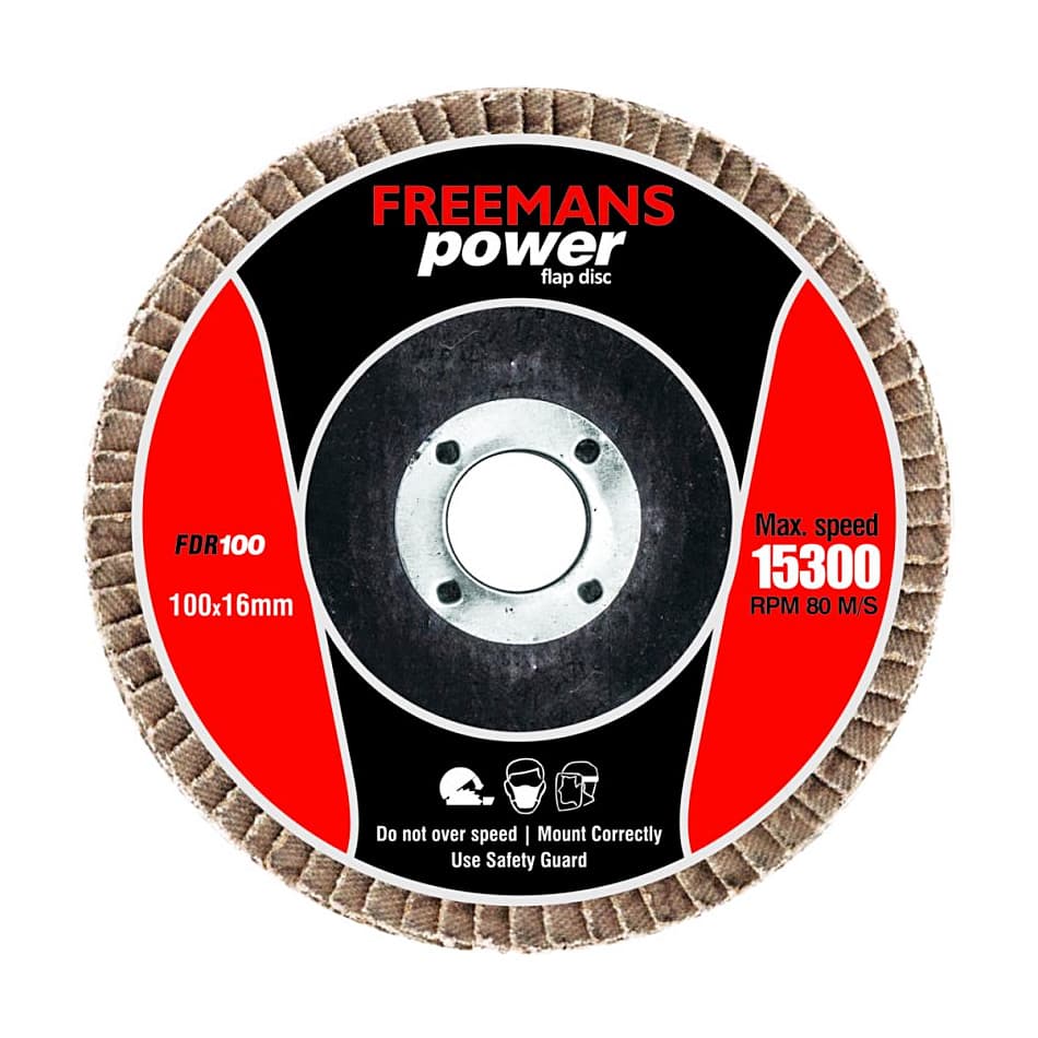Buy Freemans 100 mm x 16 mm / A80 Grit Power Flap Disc, FDR100-80