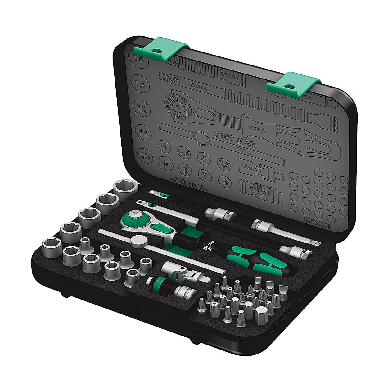 ■いもいも、羅針盤２本一組 Buy Wera 42 Pcs 8100 SA 2 Zyklop Speed Ratchet Set 1/4